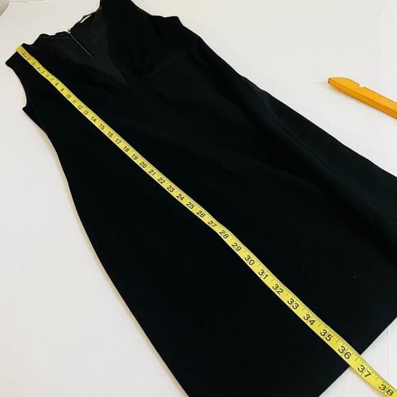Elie Tahari Wool Blend Sleeveless Sheath Dress Size S Small Black - Picture 6 of 7